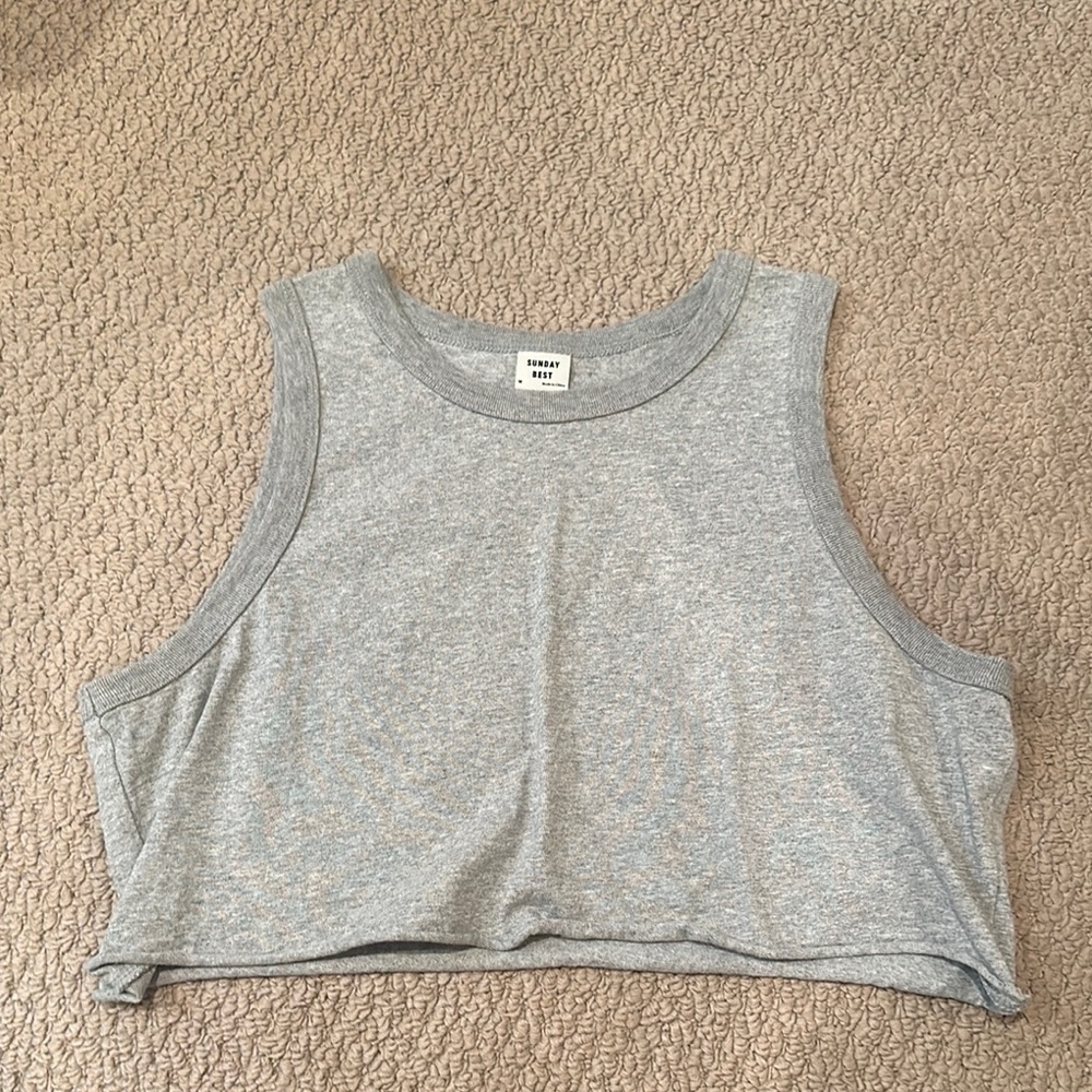 Sunday Best Heather Gray Tank Top